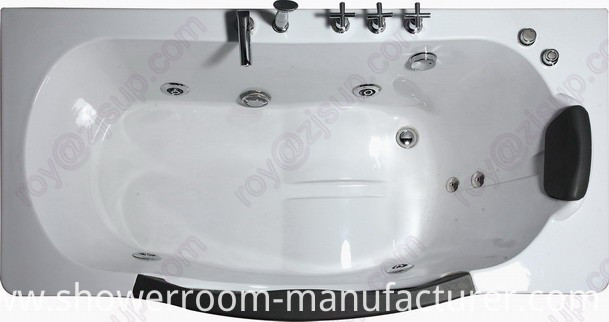 CE ISO9001 Rectangle Indoor Whirlpool Bathtub with Glass (CL-320)